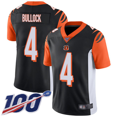 Cincinnati Bengals Limited Black Men Randy Bullock Home Jersey NFL Footballl 4 100th Season Vapor Untouchable